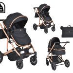 Комбинирана детска количка Thira черен