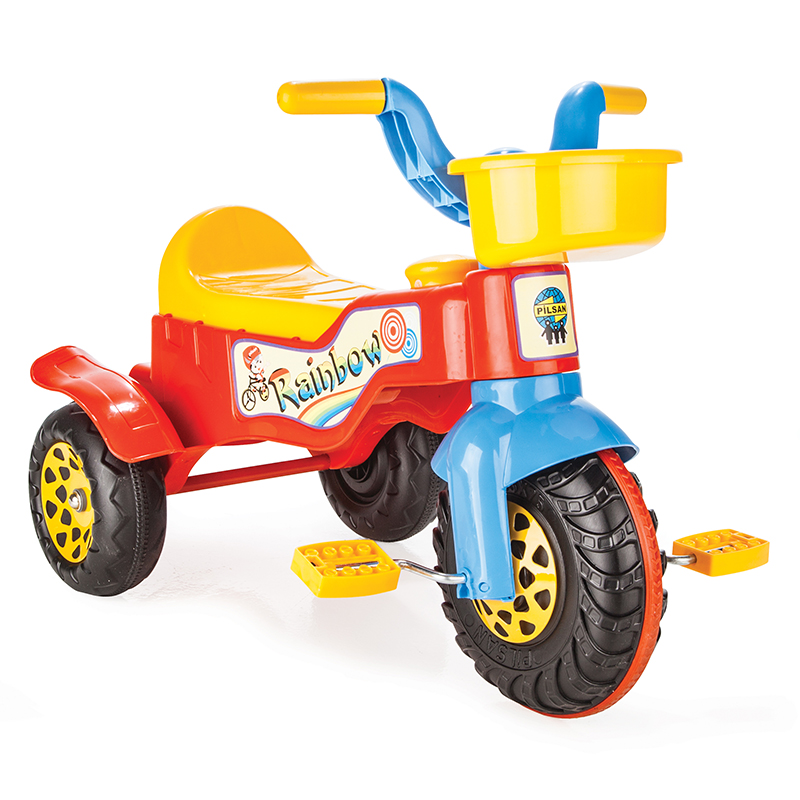 image Детски мотор с педали Rainbow 07116 червен - Image 1