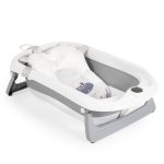 Сгъваем бебешки комплект за баня Balena сив