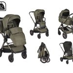 Комбинирана детска количка 2в1 iClick зелен