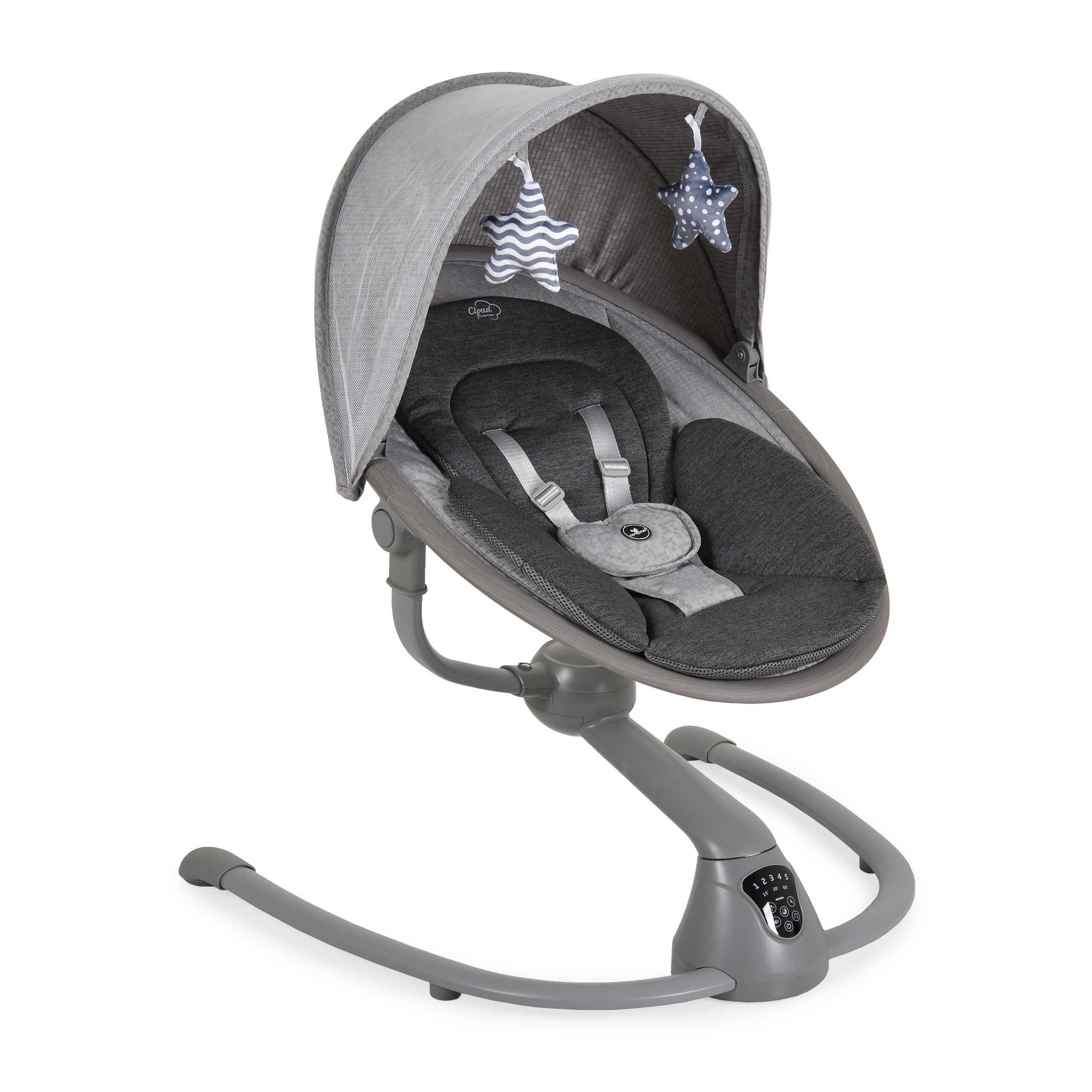 image Електрическа люлка Cloud Premium + светлосив - Image 1