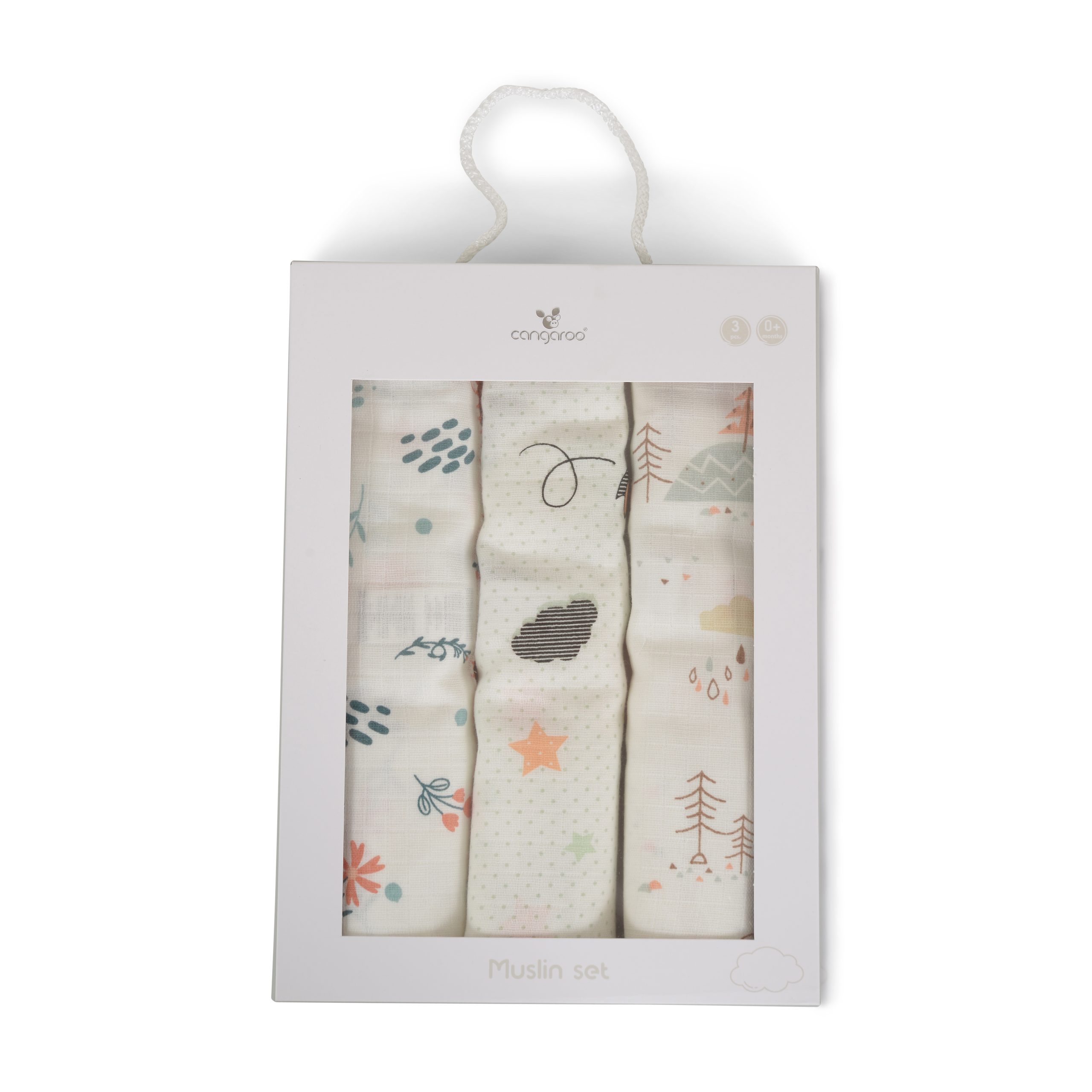 image К-кт муселинови пелени Baby Girl 3 броя - Image 1