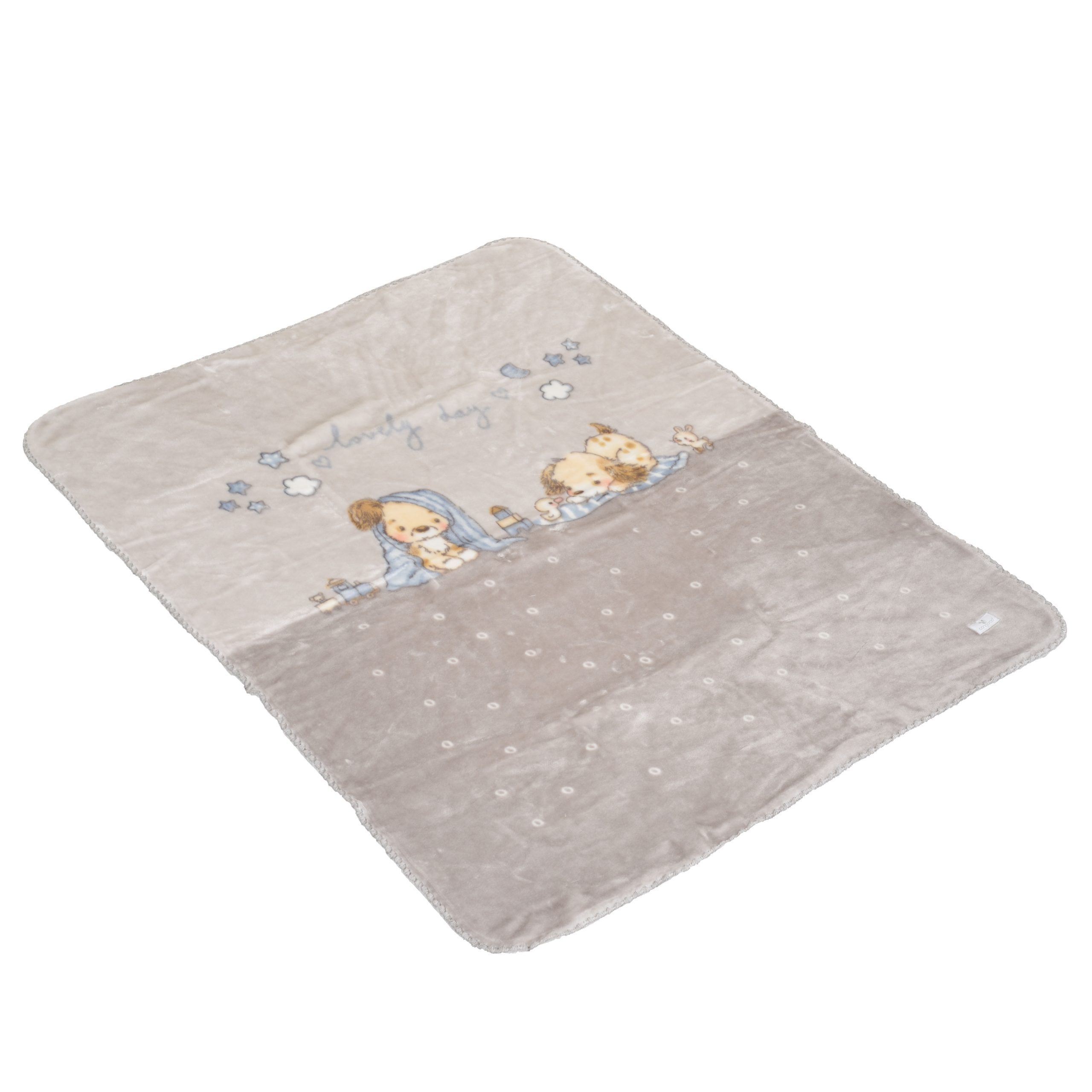 image Одеяло 110/140 Softy Lovely day сив - Image 1