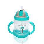 Чаша с пластмасова сламка 280ml Boo C0582 син