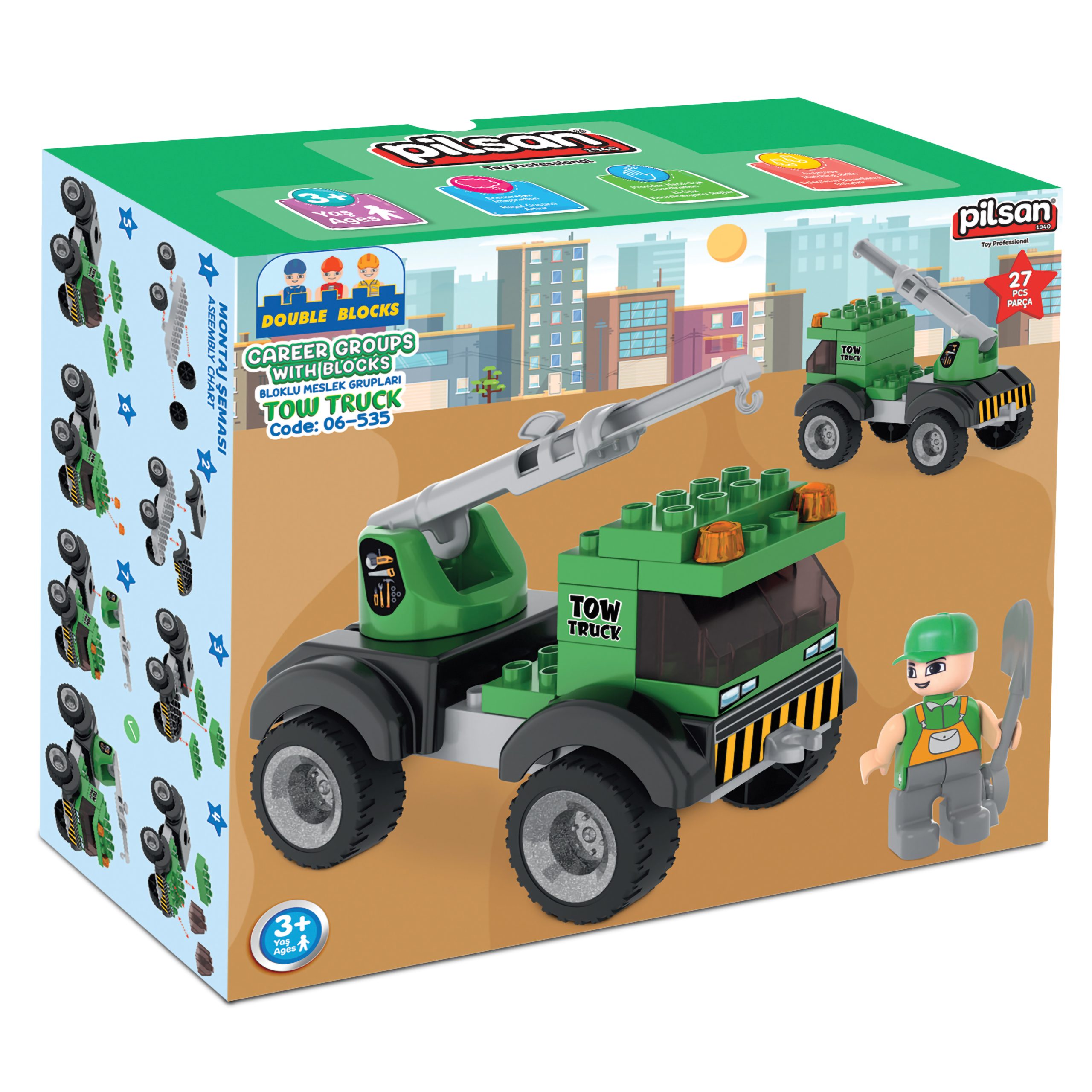 image Конструктор Pilsan Career Group Tow-Truck-06535 - Image 1