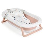 Комплект за къпане със сгъваема вана Palma розов