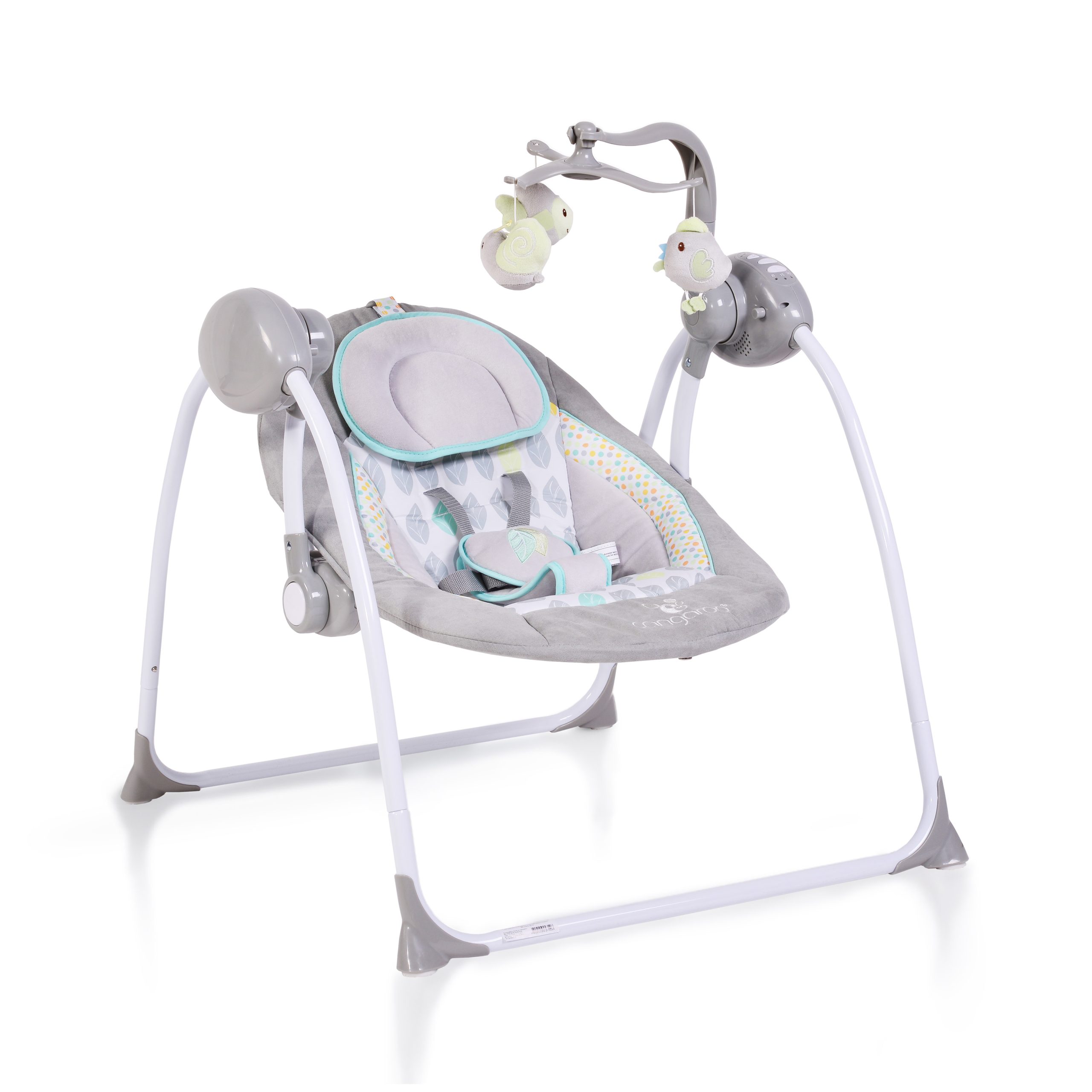 image Електрическа люлка Baby Swing+ сив - Image 1