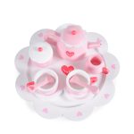 Дървен чаен сервиз сърчица - Image 2