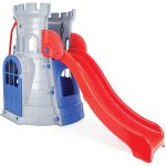 Пързалка замък 166см 07962 сив