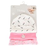 Шапки за новородено Tibby розов
