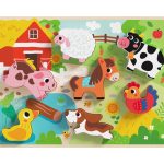 Дървен пъзел 3D ферма TH636 8 части