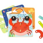 Дървен образователен пъзел 4в1 TH123 24 части