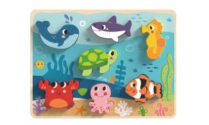 Дървен пъзел 3D морско дъно TK265 8 части