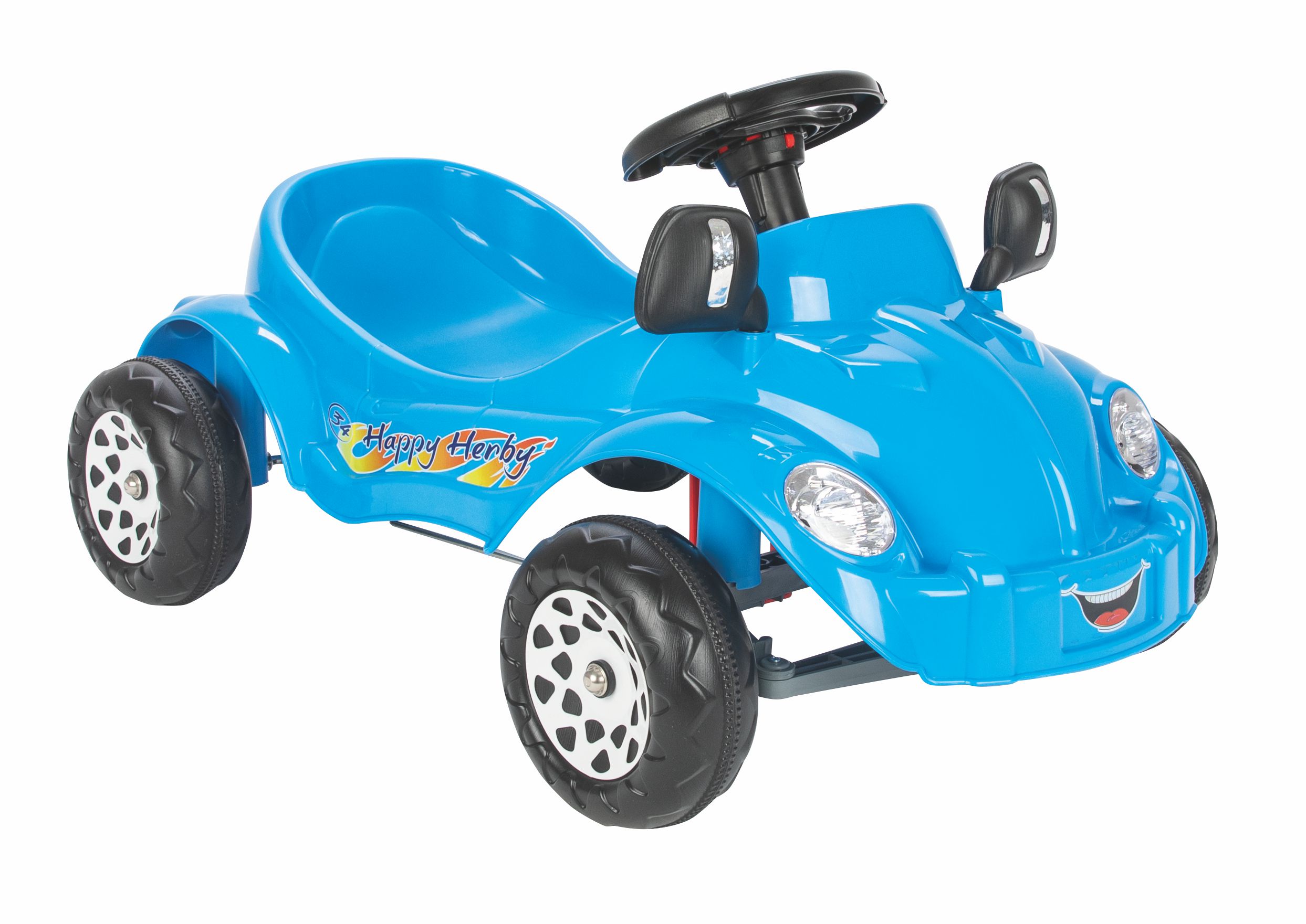 image Кола с педали Happy Herby 07303-син - Image 1