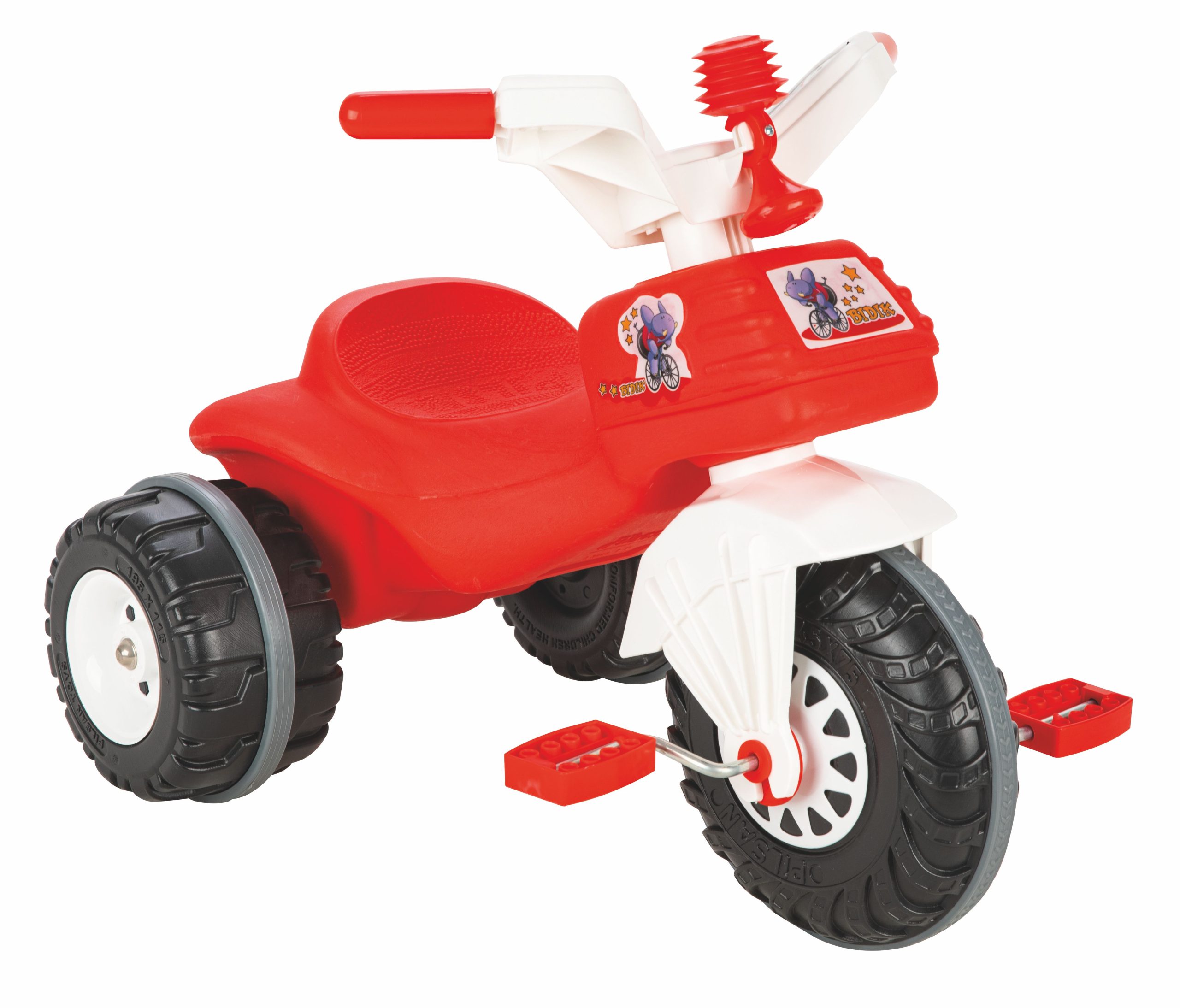 image Детски мотор с педали Bidic 07119 червен - Image 1