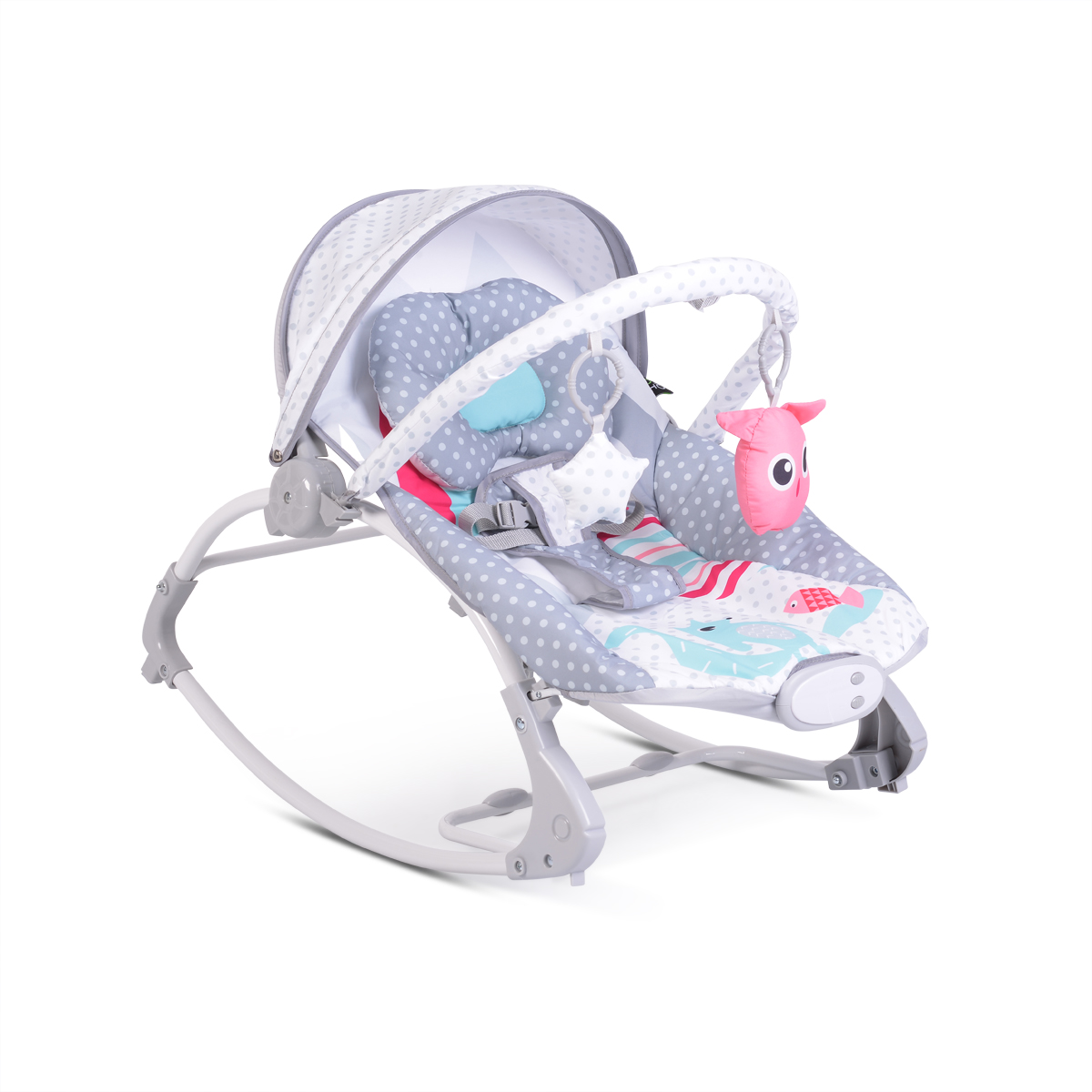 image Детски шезлонг Lovely Forest сив - Image 1