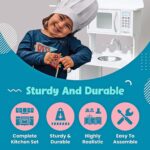 Детска Дървена Кухня GINGER HOME Бяла W10C404H - Image 6