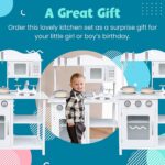 Детска Дървена Кухня GINGER HOME Бяла W10C404H - Image 8