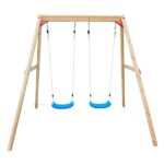 Детска Дървена Люлка GINGER HOME за Градина, Двойна, 225x200x201 см - Image 2