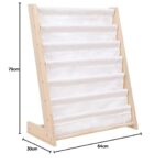 Детска Етажерка за Книги Дърво GINGER HOME, 6 Рафта, Монтесори 64x30x79 см - Image 6
