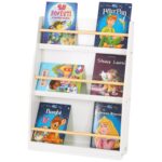 Детска Етажерка GINGER HOME, Дървен Органайзер за Книжки и Играчки, Бял Цвят, за Уютната Детска Стая - Image 8