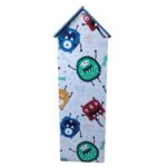 Детска етажерка GINGER HOME - Къщичка MONSTER, Синя за съхранение на играчки и книжки - Image 4