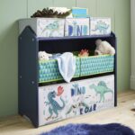 Детска Етажерка GINGER HOME, Органайзер за Играчки с Кутии за Съхранение DINOSAUR - Image 6