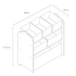 Детска Етажерка GINGER HOME, Органайзер за Играчки с Кутии за Съхранение DINOSAUR - Image 8