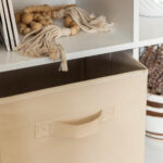 Детска Етажерка, Органайзер за Играчки, GINGER HOME с 6 Отделения и Текстилни Кутии, Бяла, Монтесори Мебел - Image 5