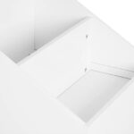 Детска Етажерка за Играчки и Книги GINGER HOME, Къща с Рафтoве и Дъска за Рисуване, Монтесори, Бяла, 72.5x40x95.8 см - Image 8