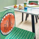 Детска Маса със Столчета GINGER HOME за Рисуване, Игра, Хранене, Дървена, DINOSAUR - Image 3