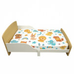 Детско Дървено Легло със Защита и Подматрачна Рамка 140/70 см – GINGER HOME - Image 2