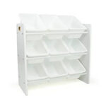 Етажерка за играчки GINGER HOME с 9 Кутии за Съхранение WHITE JWTR-3006 - Image 4