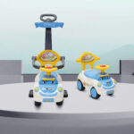 Кола за бутане с дръжка Smile бял - Image 9