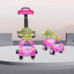 Кола за бутане с дръжка Smile розов - Image 9