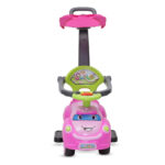 Кола за бутане с дръжка Smile розов - Image 11