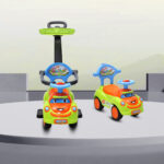 Кола за бутане с дръжка Smile зелен - Image 9