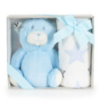 Бебешко одеяло 90/75 cm с играчка Blue Bear - Image 6