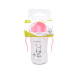 Чаша със силиконова сламка 300ML Bunny C0587 розов - Image 6