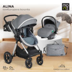 Комбинирана количка Alina Titanium-Grey - Image 9