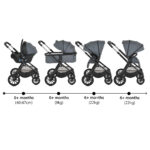 Комбинирана количка 3 в 1 Joker Mineral-Grey - Image 10