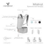 Ергономично кенгуру Mistral тюркоаз - Image 3