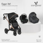 Комбинирана количка 3 в 1 Eggo Caviar-black - Image 9