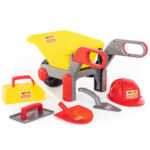 Строителна количка с каска и инструменти 6 ел.  50229 - Image 6