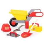 Строителна количка с каска и инструменти 6 ел.  50229 - Image 7