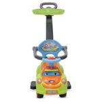 Кола за бутане с дръжка Smile зелен - Image 4