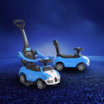 Кола за бутане с дръжка Rider 208 син - Image 2