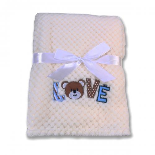 image Бебешко одеяло Freya 110/80 бял - Image 1