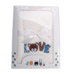 Бебешко одеяло Freya 110/80 бял - Image 2