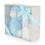 Бебешко одеяло 90/75 cm с играчка Blue Bear - Image 4